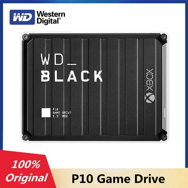 Western Digital-WD 블랙 P10 2 테라바이트 4 테라바이트 5 테라바이트 게임 드라이브 외장 하드 디스크 HDD, 2.5 인치 PS4, Xbox One, PC, mac과 호환 가능